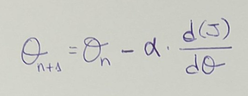 Variación de `θ` con la variación de `J`